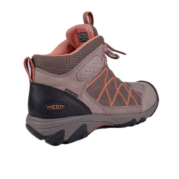 Keen Verdi II Mid Hiking Boots Women 8.5 Leather Tan Orange Outdoor 1009555 - Picture 3 of 15